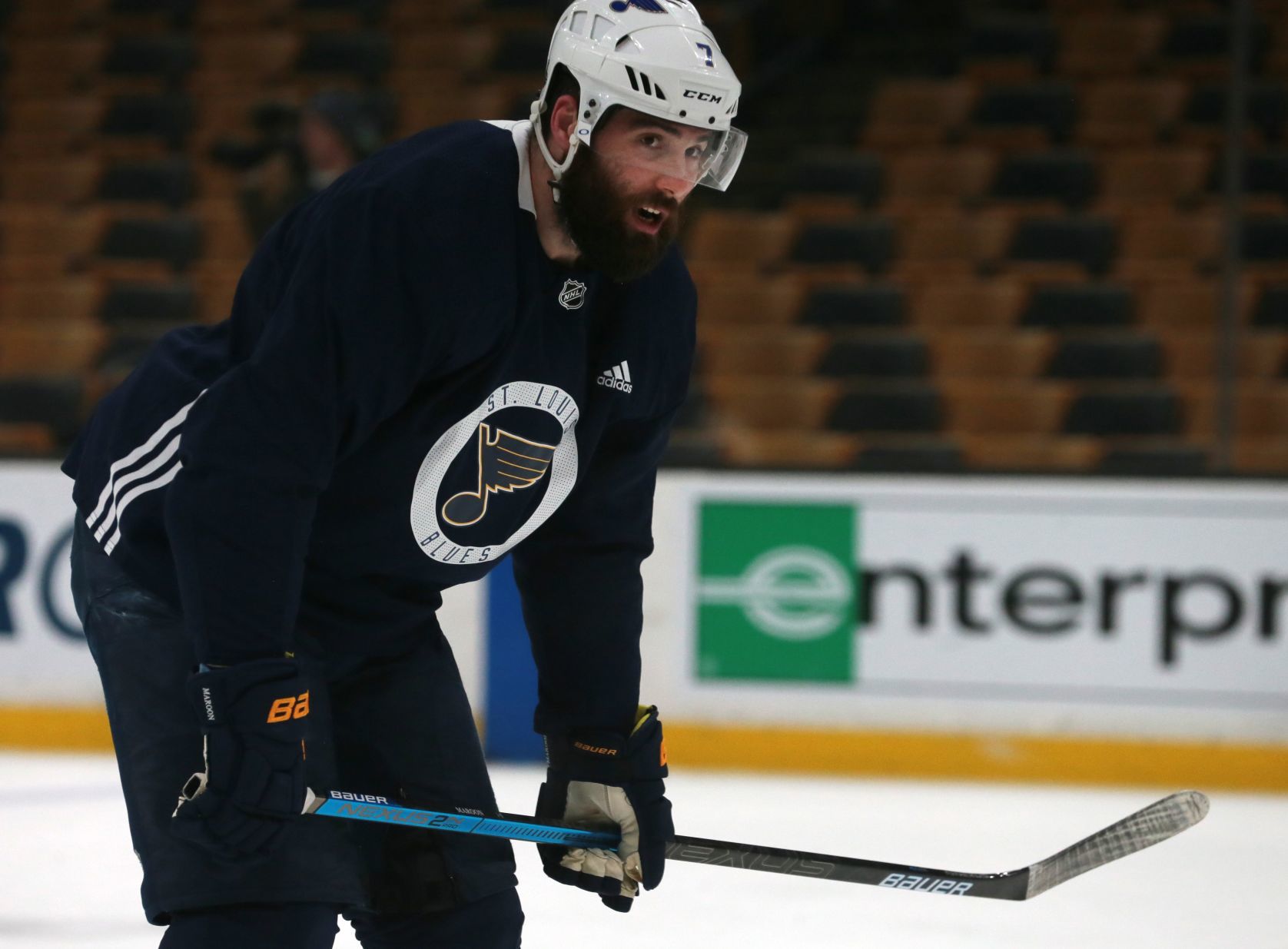 Blues practice at the TD Garden